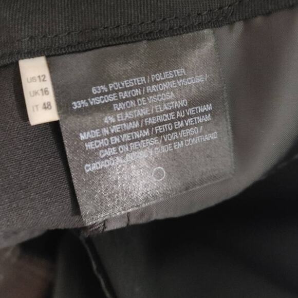 Tahari Holand Flare Leg Dress Pants Black Sz 12 NWT - Picture 5 of 5